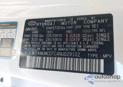 2022 Genesis Gv70 3.5T Awd Sport из США, поврежденный, VIN KMUMCDTC4NU029102